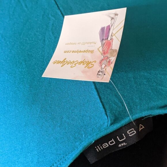 2/$30 nwt 4x jade side shirred super soft top - Picture 3 of 4